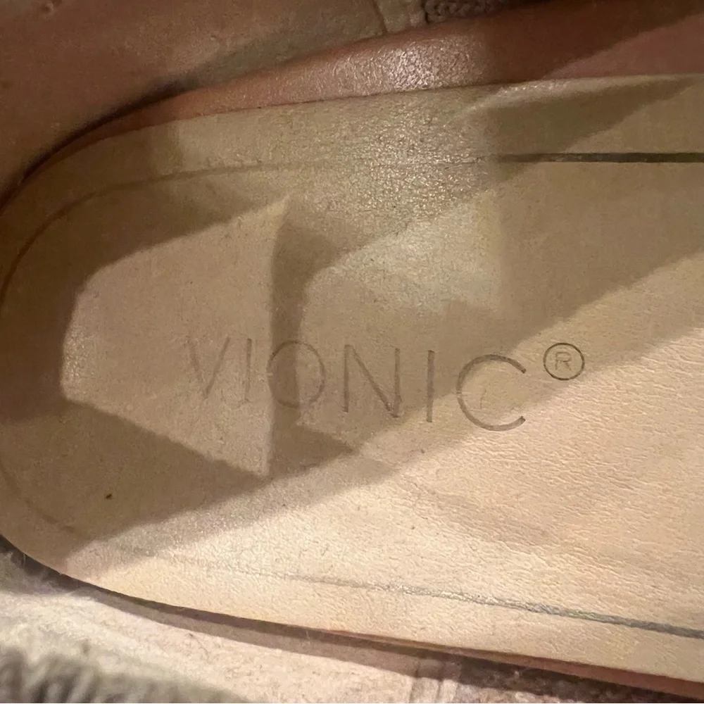Vionic Knit Ballet Flat Pointed Toe Tan Size 8 Arch Support Classic - Picture 4 of 8